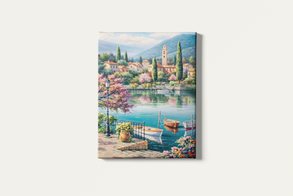 Painting By Numbers - An Italian Village by the Lake