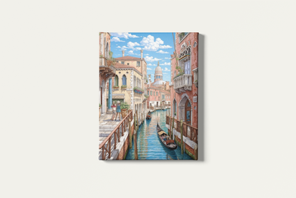 Painting By Numbers - Gondolas in Venice