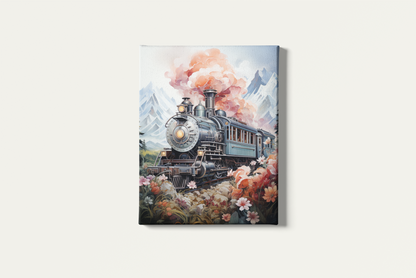 Painting By Numbers - Locomotive Train