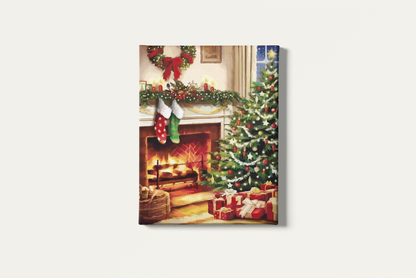 Painting By Numbers - Christmas Tree by The Fireplace