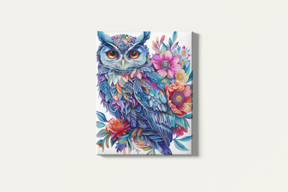 Painting By Numbers - Abstract Owl