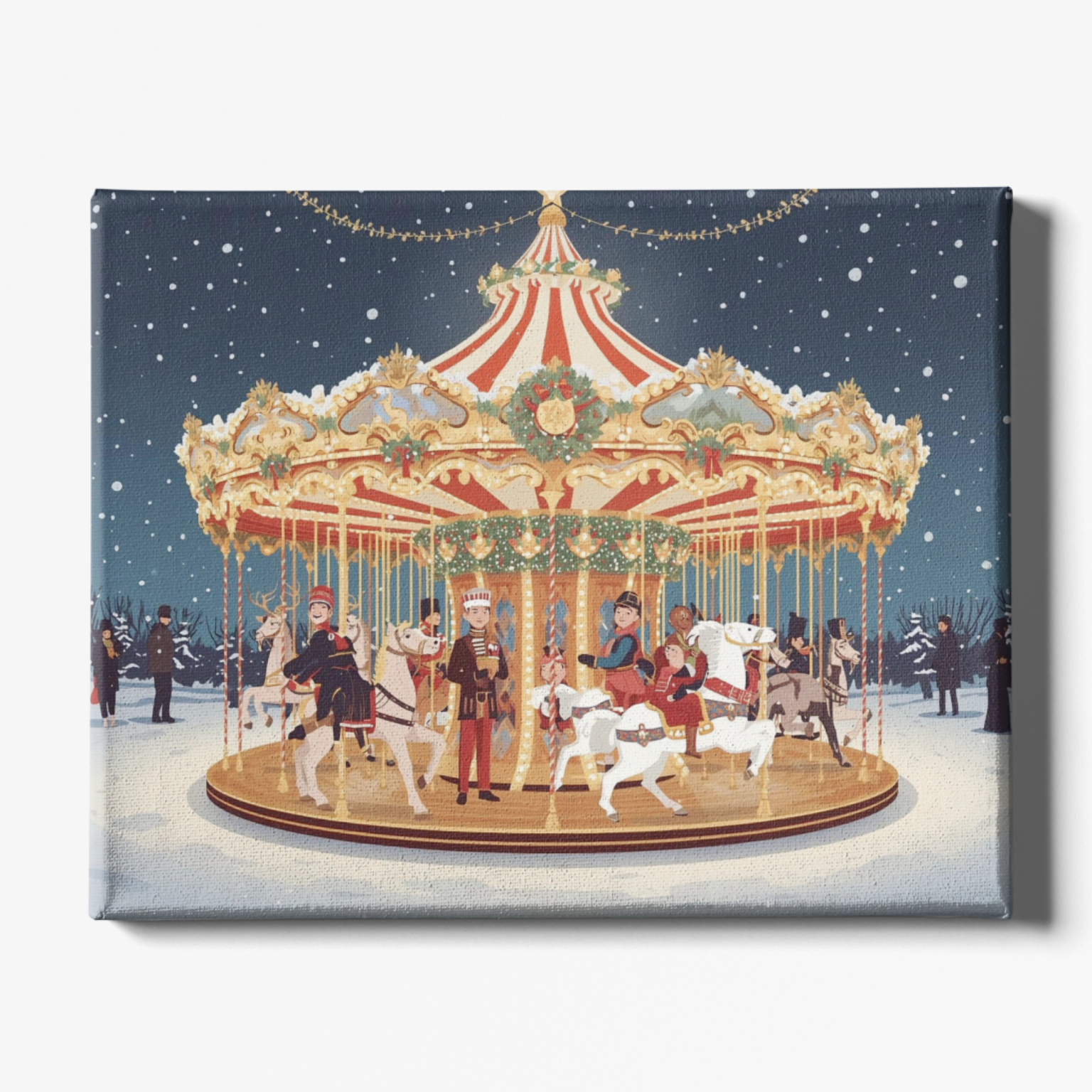 Christmas Carousel Paint by Numbers Kit for Adults & Teens