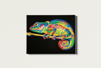 Painting By Numbers - Colorful Iguana