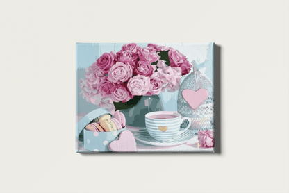 Painting By Numbers - Pink Roses