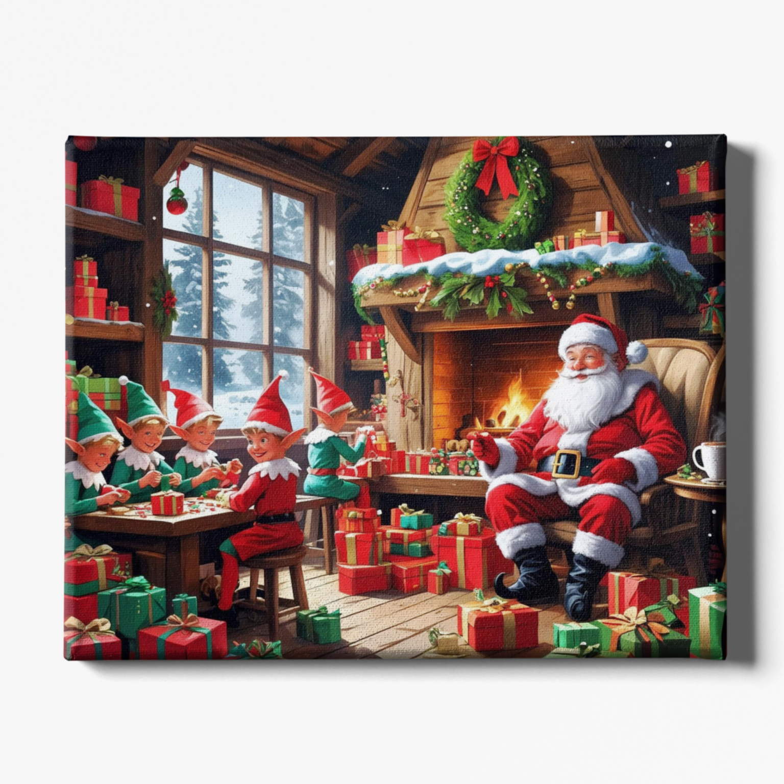 Santa's Secret Workshop Paint by Numbers Kit for Adults & Teens